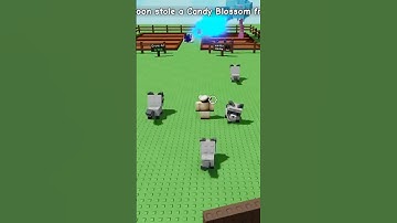 Sending raccoons to steal in Grow a Garden | #roblox #gardening #growagarden