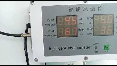 Wind Speed measurement by Anemometre for Tower Crane