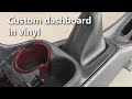 Custom center console in vinyl - Automotive Upholstery