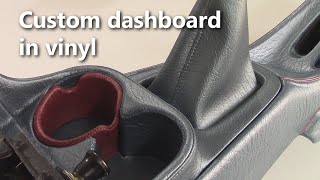 Custom center console in vinyl  Automotive Upholstery