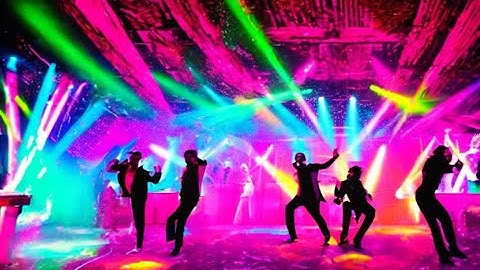 [GPT3 & Stable Diffusion 2.1 Animation]  Laser Lights   Unbelievable Energy  Wild Disco Music   Lase