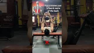 Dumbbell pullover mistakes ! #shorts
