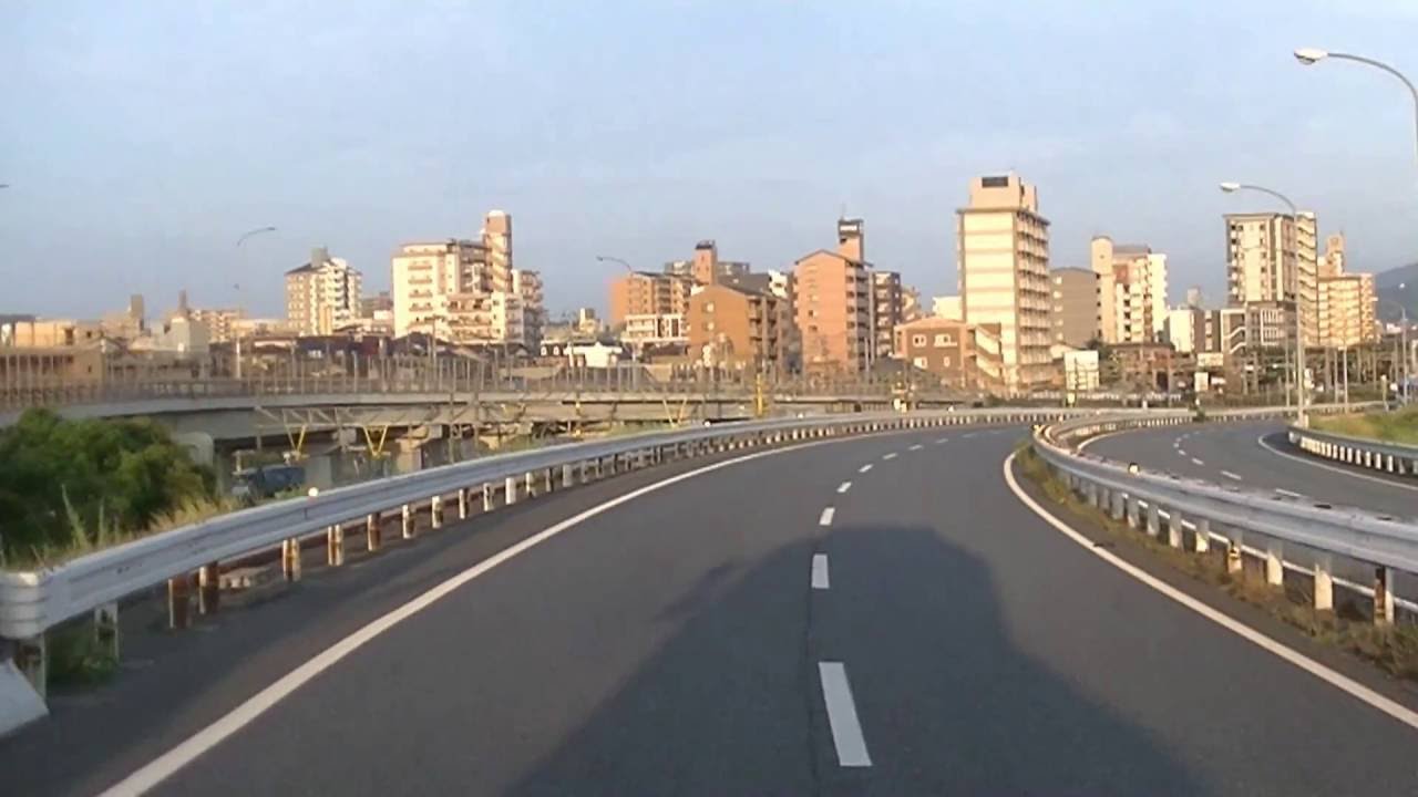 【前面展望】北九州都市高速　門司Ｉ.Ｃ.ー若戸大橋