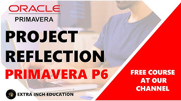 How to use Project Reflections in Primavera P6 #p6 tutorial