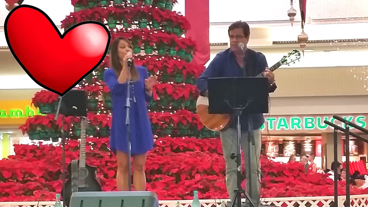 Ben & Maila (with Horace) Pili Mau Me `Oe, performnace at Kahala Mall