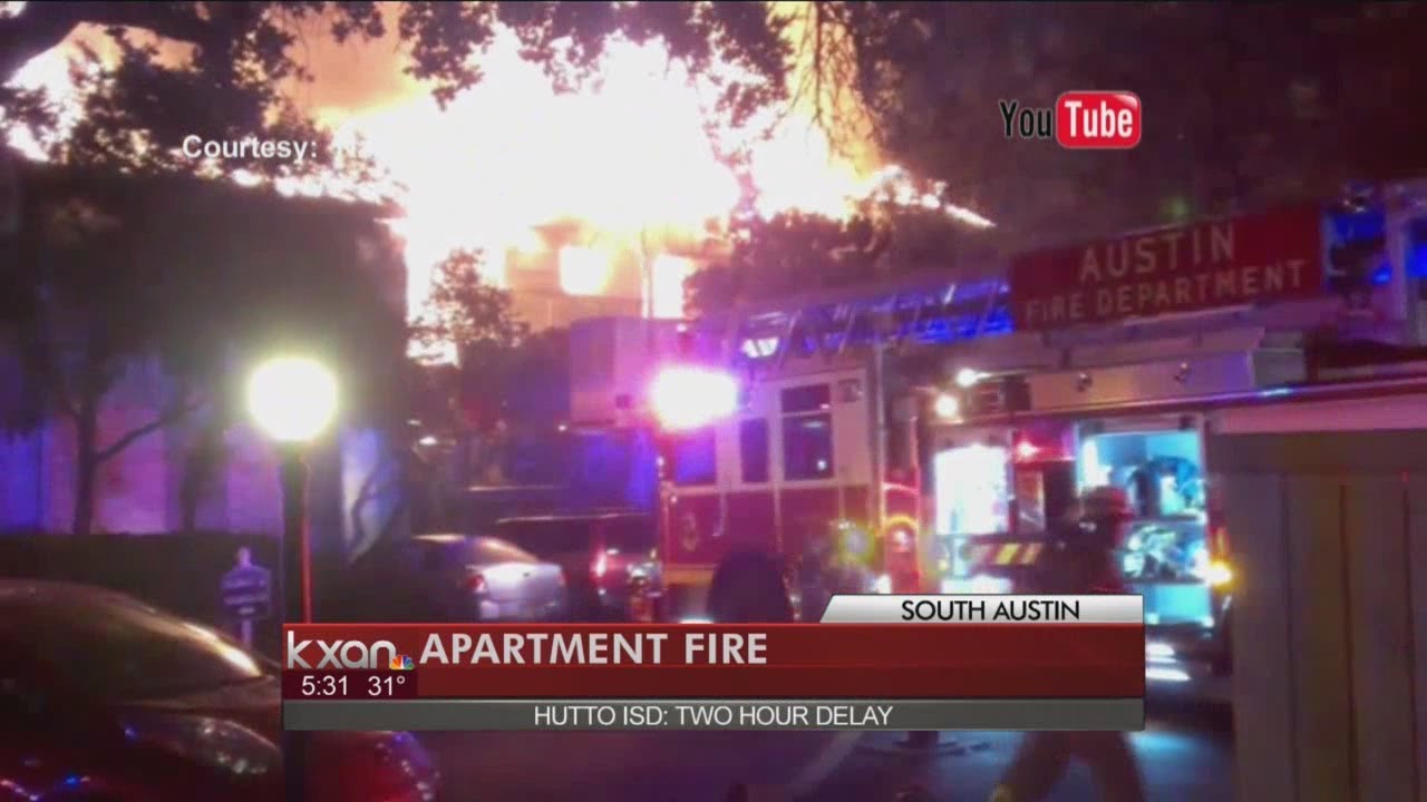 Southwest Austin apartment fire - YouTube