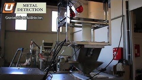 Automatic Packaging Line with Vertical Metal Detector