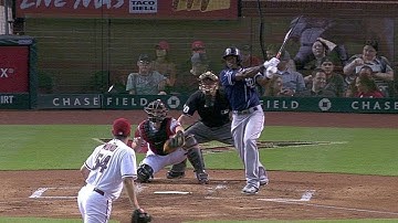 SD@ARI: Maybin splits outfielders with an RBI triple