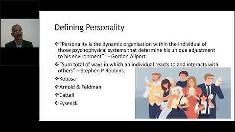 GRGSMS ATAL FDP Day 2   Session 1  Organisational Behaviour – Personality