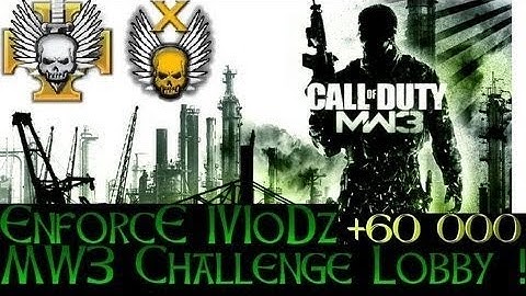 [Thanks For 4K] Free Mw3 XP Lobby with ModMenu + Best Recovery Service !