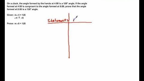 Write a Geometric Proof
