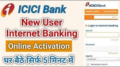 ICICI Net Banking New User Registation | Net Banking के लिए User ID और Password केसे बनाए? in Hindi.
