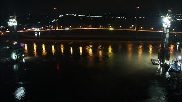 Rực sáng ánh đèn nơi Công trường Cầu Mỹ Thuận 2