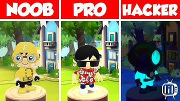 NOOB vs PRO vs HACKER - Tag with Ryan Glowing Ryan Diver hacker | android ios gameplay 1080p 60fps