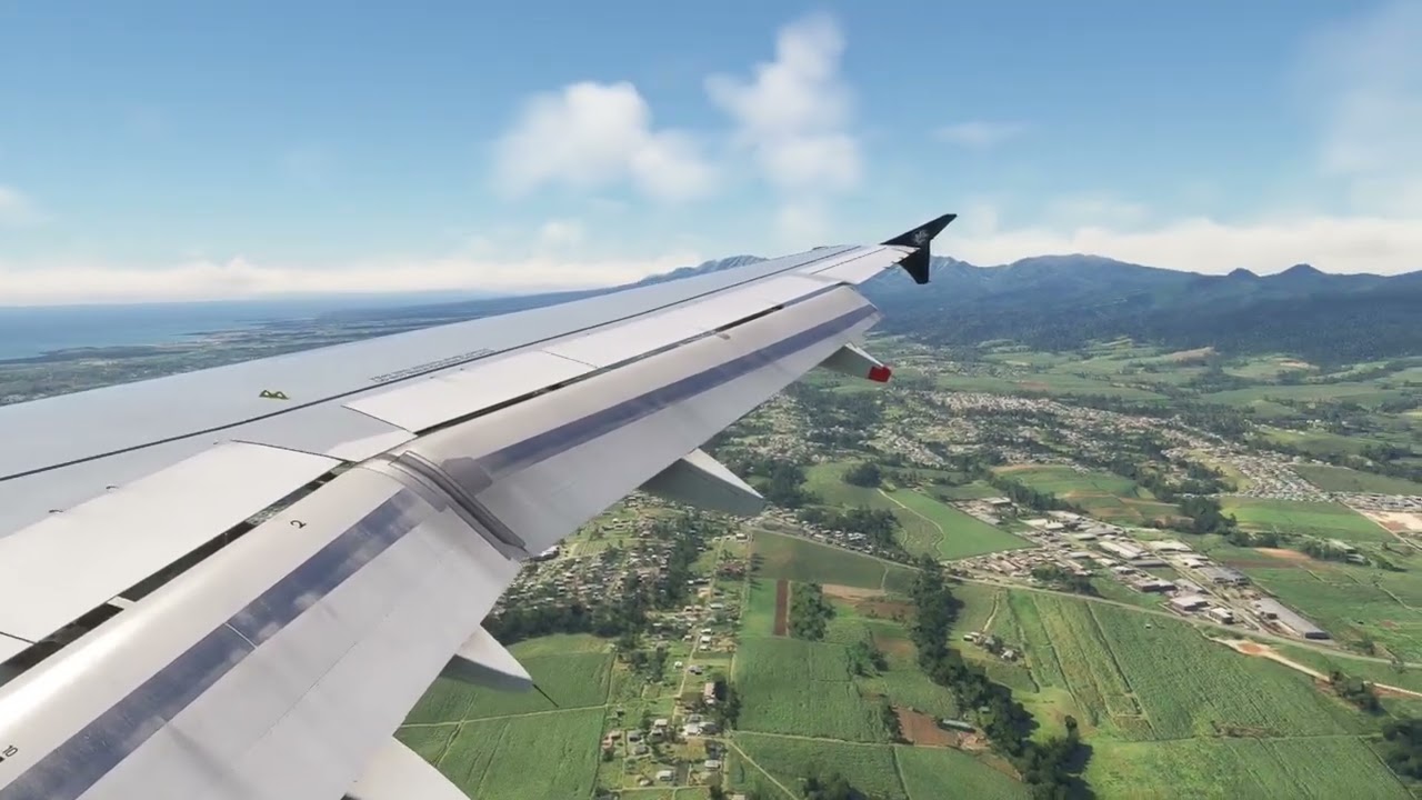 ATTERRISSAGE A POINTE-A-PITRE ILS Z 12 A320 AIR FRANCE FENIX