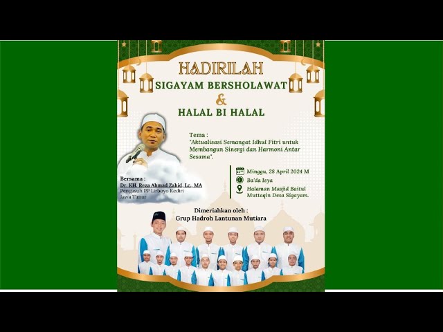 SIGAYAM BERSHOLAWAT BARENG LANTUNAN MUTIARA, 28 april 2024 class=