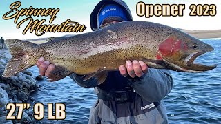 SPINNEY MOUNTAIN RESERVOIR Opening Day - Fly Fishing Colorado for MASSIVE TROUT on gold metal water