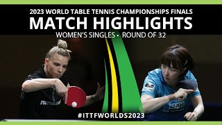 Suh Hyo Won vs Adina Diaconu | WS R32 | 2023 ITTF World Table Tennis Championships Finals