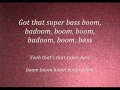 Nicki minajsuper basslyrics 2011new