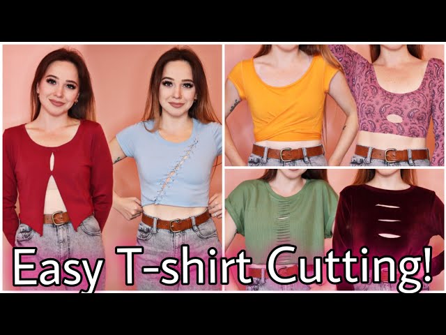 How To Make A Crop Top Out Of A T-Shirt Without Cutting