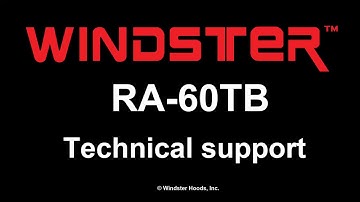 Windster Range Hood - RA-60TB - How to replace control switch