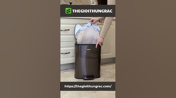 [TheGioiThungRac.com] Thùng Rác Inox Cao Cấp – RTRI00038 #thegioithungrac #thungracinox #shorts