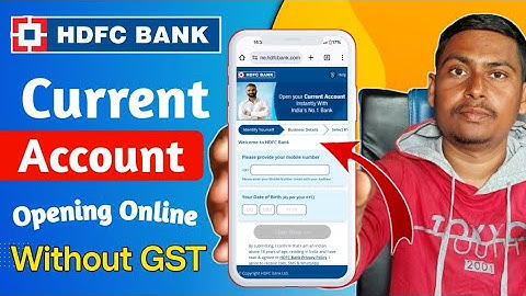 hdfc bank current account opening online | Best Current account opening online without GST