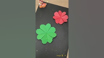 Lucky Four-leaf Clover Origami #diy #origami #homemadepapercraft #craft