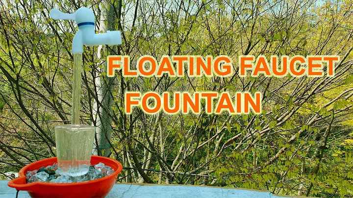 How to make FLOATING FAUCET FOUNTAIN||DIYwater fountain