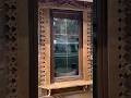 installation of wooden window decorations #artwork #woodworking #wood #t3 #handmade #woodenhouse