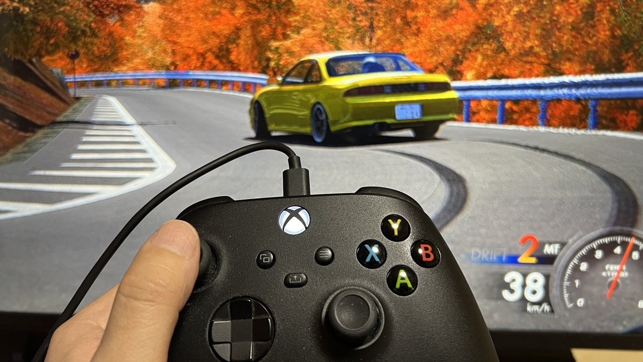 X-BOXゲームパッドでアセットコルサ S14前期（S.Y-Racing MOD）