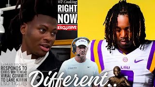Lamar Brown RESPONDS To Chris Whitehead Viral COMMIT To Lane Kiffin LSU Tigers HERE 🤯