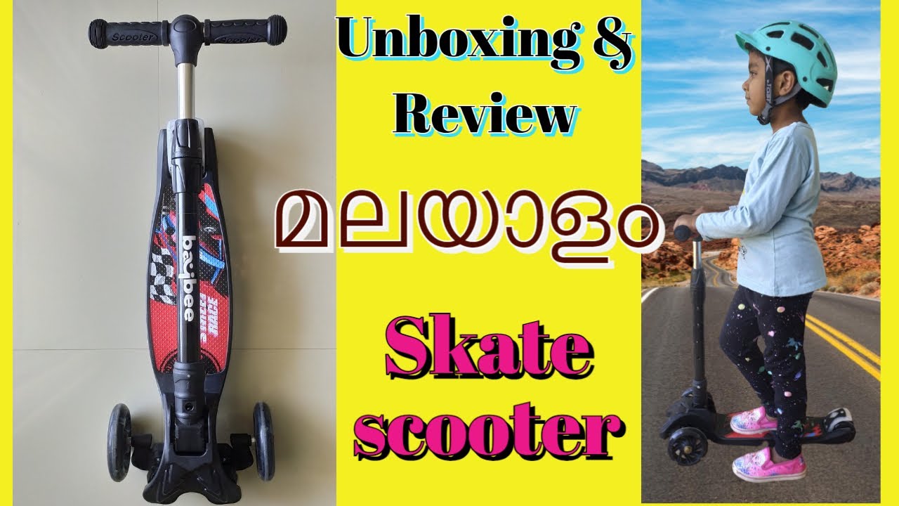 Unboxing,Review of Baybee skate scooter skate scooter review in