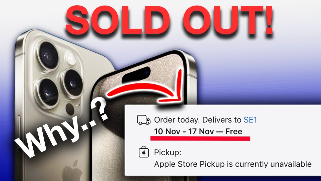 ⁣Why is the iPhone 15 Pro Max SOLD OUT EVERYWHERE?