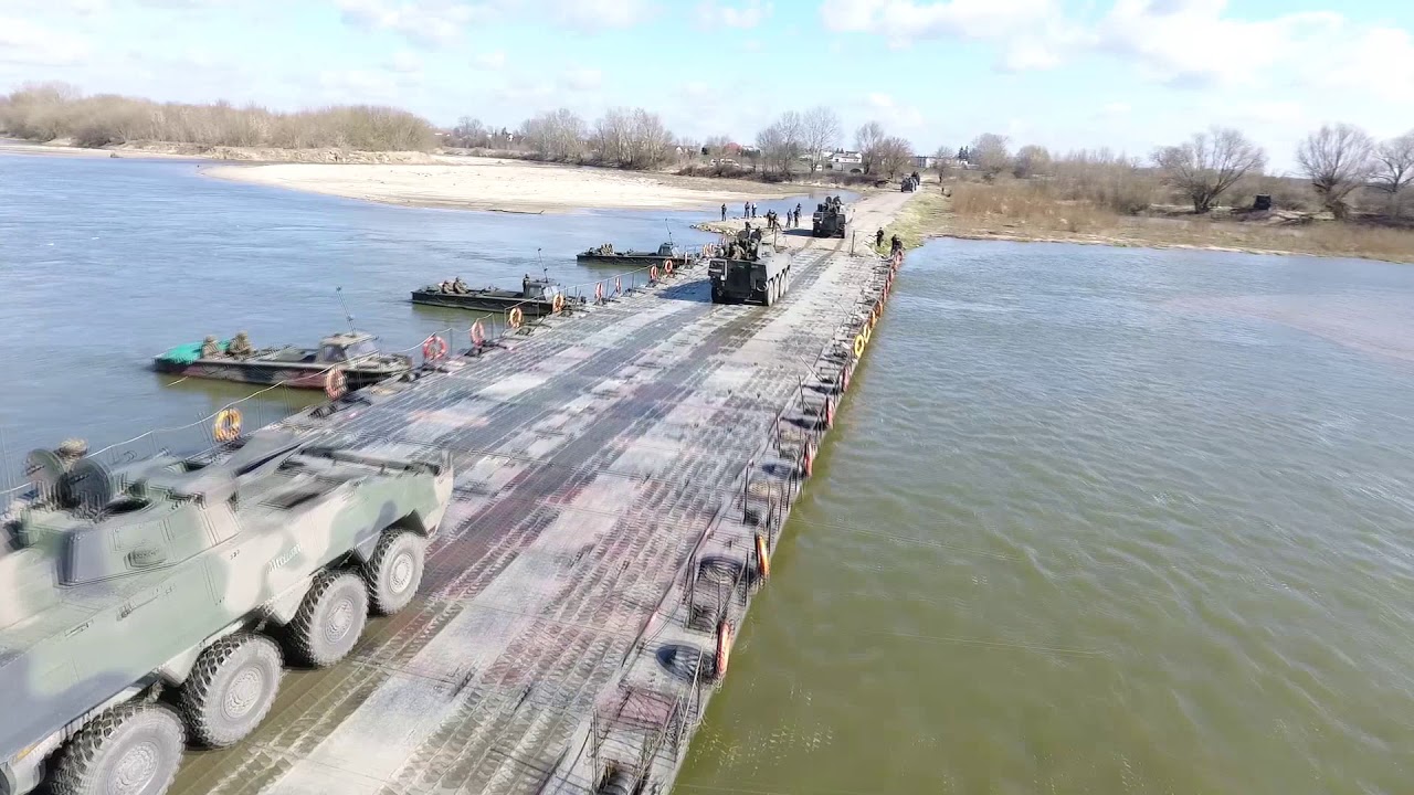 Przeprawa przez Wisłę w Borowej koło Dęblina 27.03.2019r.