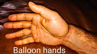 Balloon hands  easy tip blow up your thumb