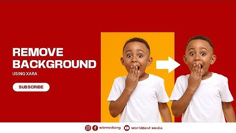 How to remove background using Xara