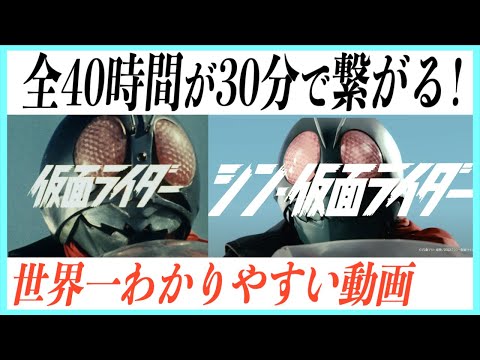 【超まとめ】初代仮面ライダーの物語一挙解説！【シンの最強予習】