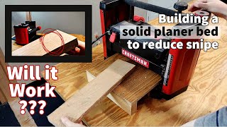 Will it Work? | Build Planer Bed | Wood Snipe | Craftsman Planer | Woodworking Tips and Tricks by Woodsongs by Russell 2,808 views 1 year ago 8 minutes, 34 seconds