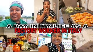 VLOG!LIFE IN ITALY/ FACTORY WORKER + MOM/COOK WITH ME/AFRICAN/GROCERY HAUL/MUKBANG/CLEANING &amp; MORE!