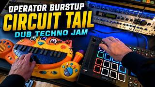 Circuit Tail - Dub Techno on a circuit-bent Meowsic keyboard and MPC Live III