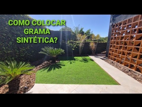 Vídeo: Como você coloca grama de grama artificial?