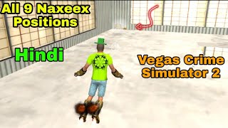 All 9 Naxeex Position Vegas Crime Simulator 2 in hindi | Naxeex Collectables