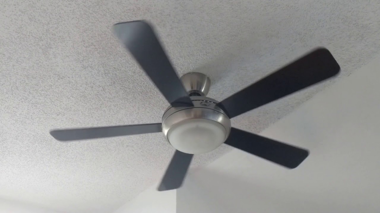 Archive 52 Brushed Nickel Hunter Palermo Ceiling Fan Youtube