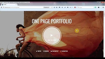 Photographer   One page Joomla template