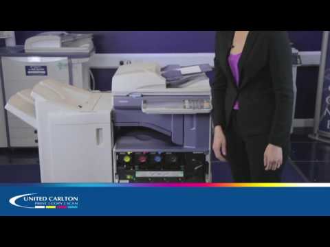 How to check and change toners on Toshiba 25ppm - 50ppm models