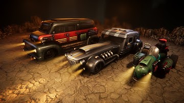 Dieselpunk cars video preview