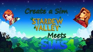The Sims 4 - Create A Sim | Stardew Valley | Elliott and Leah