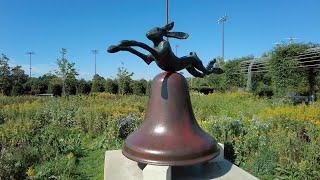 Minneapolis, Minnesota - Minneapolis Sculpture Garden - Hare on Bell on Portland Stone Piers (2022)