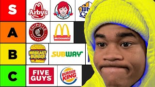 Most Accurate FAST FOODS Tier List on YouTube...